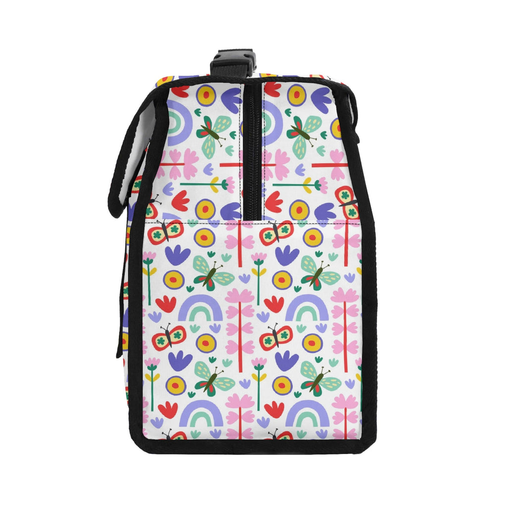 Rainbows And Butterflies Flip-top Lunch Bag Flip Top Lunch Bag Printed Offshore