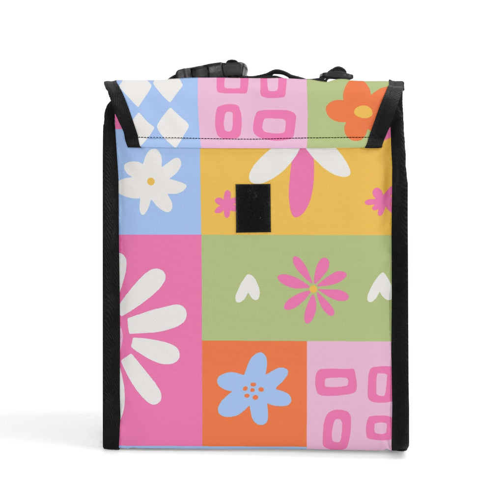 Floral Patchwork Flip-top Lunch Bag Flip Top Lunch Bag Plants Printed Offshore