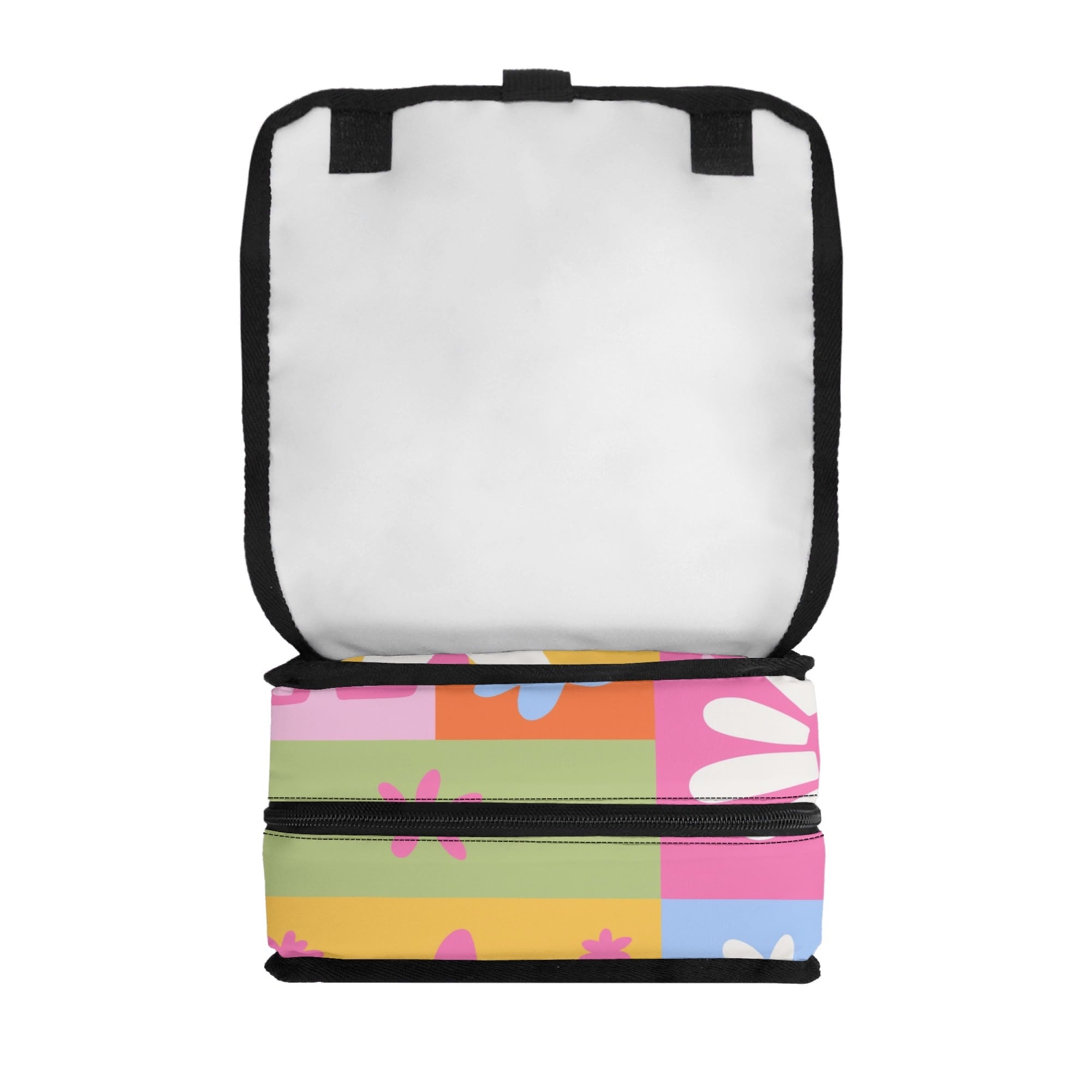 Floral Patchwork Flip-top Lunch Bag Flip Top Lunch Bag Plants Printed Offshore