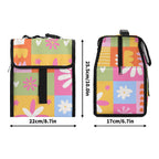 Floral Patchwork Flip-top Lunch Bag Flip Top Lunch Bag Plants Printed Offshore
