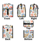 Boho Flowers And Leaves Flip-top Lunch Bag Plants Printed Offshore