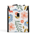 Boho Flowers And Leaves Flip-top Lunch Bag Plants Printed Offshore
