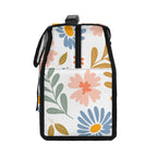 Boho Flowers And Leaves Flip-top Lunch Bag Plants Printed Offshore