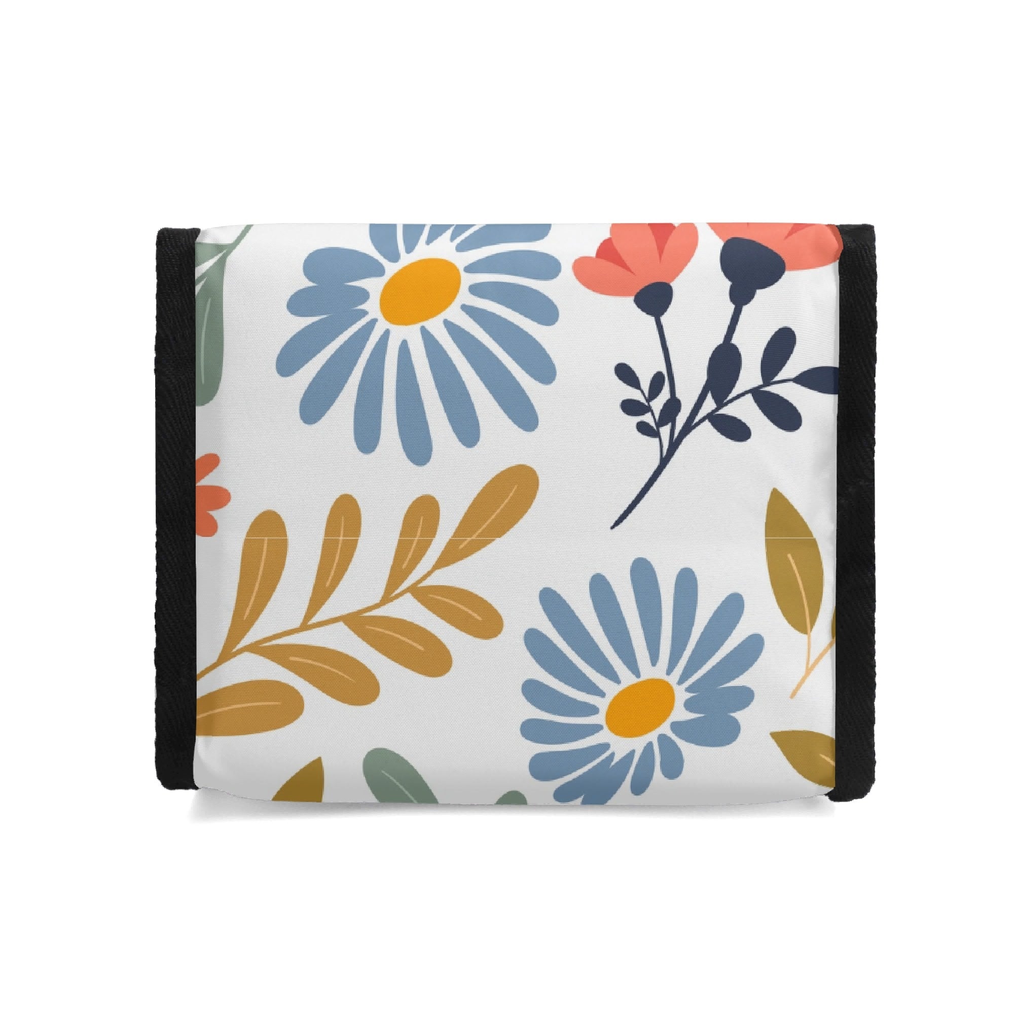 Boho Flowers And Leaves Flip-top Lunch Bag Plants Printed Offshore