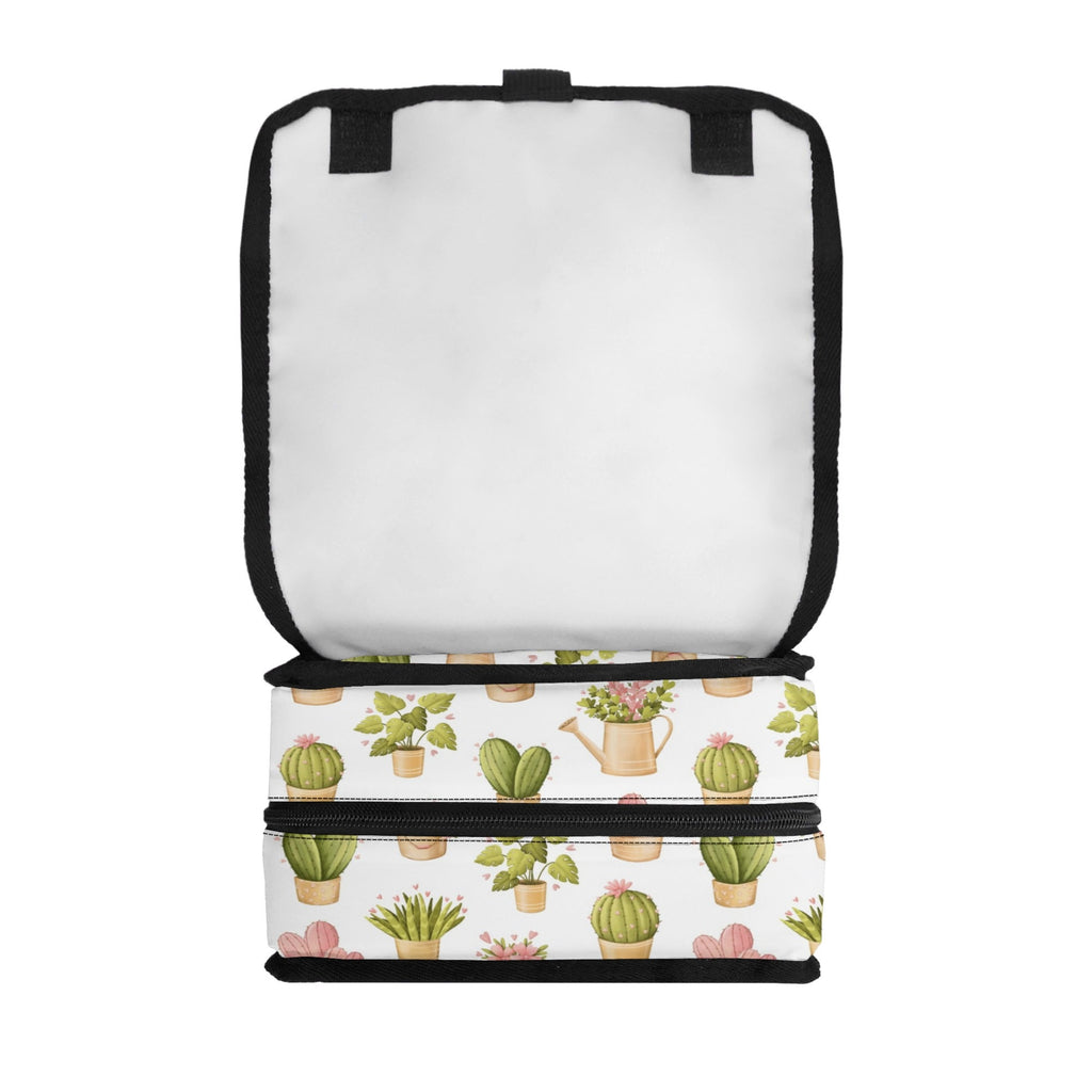 Cactus Pots And Flowers Flip-top Lunch Bag Plants Printed Offshore