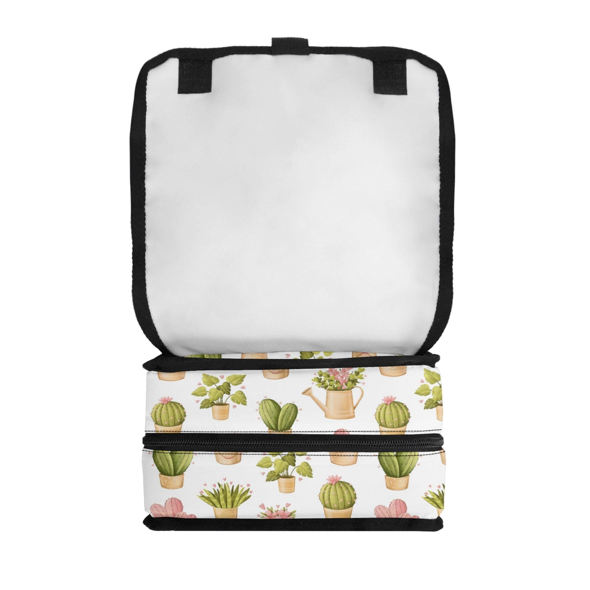 Cactus Pots And Flowers Flip-top Lunch Bag Plants Printed Offshore