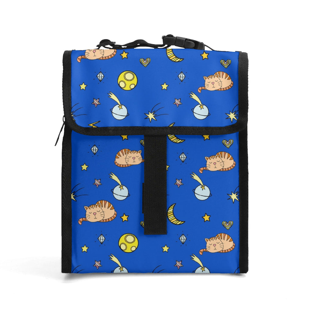 Cats In Space Flip-top Lunch Bag Default Title animal Printed Offshore Space