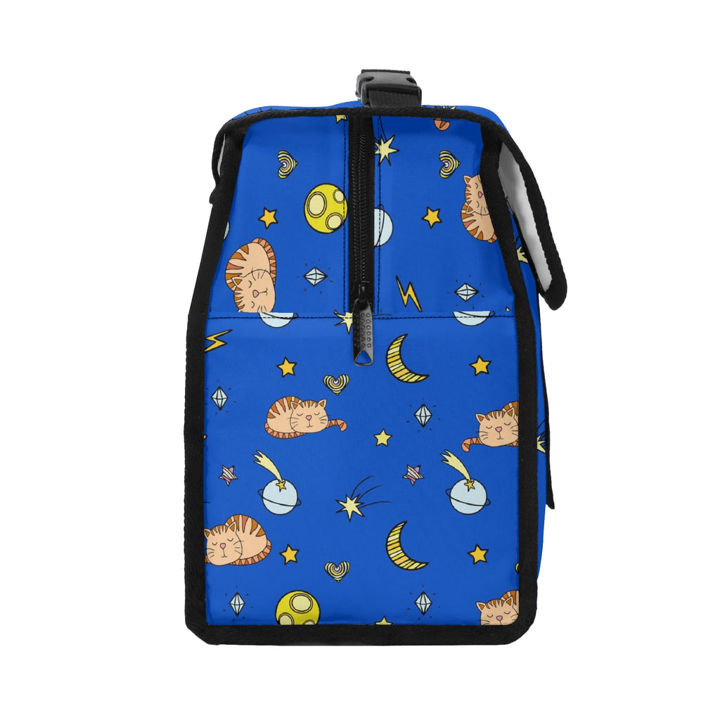 Cats In Space Flip-top Lunch Bag animal Printed Offshore Space
