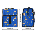 Cats In Space Flip-top Lunch Bag animal Printed Offshore Space