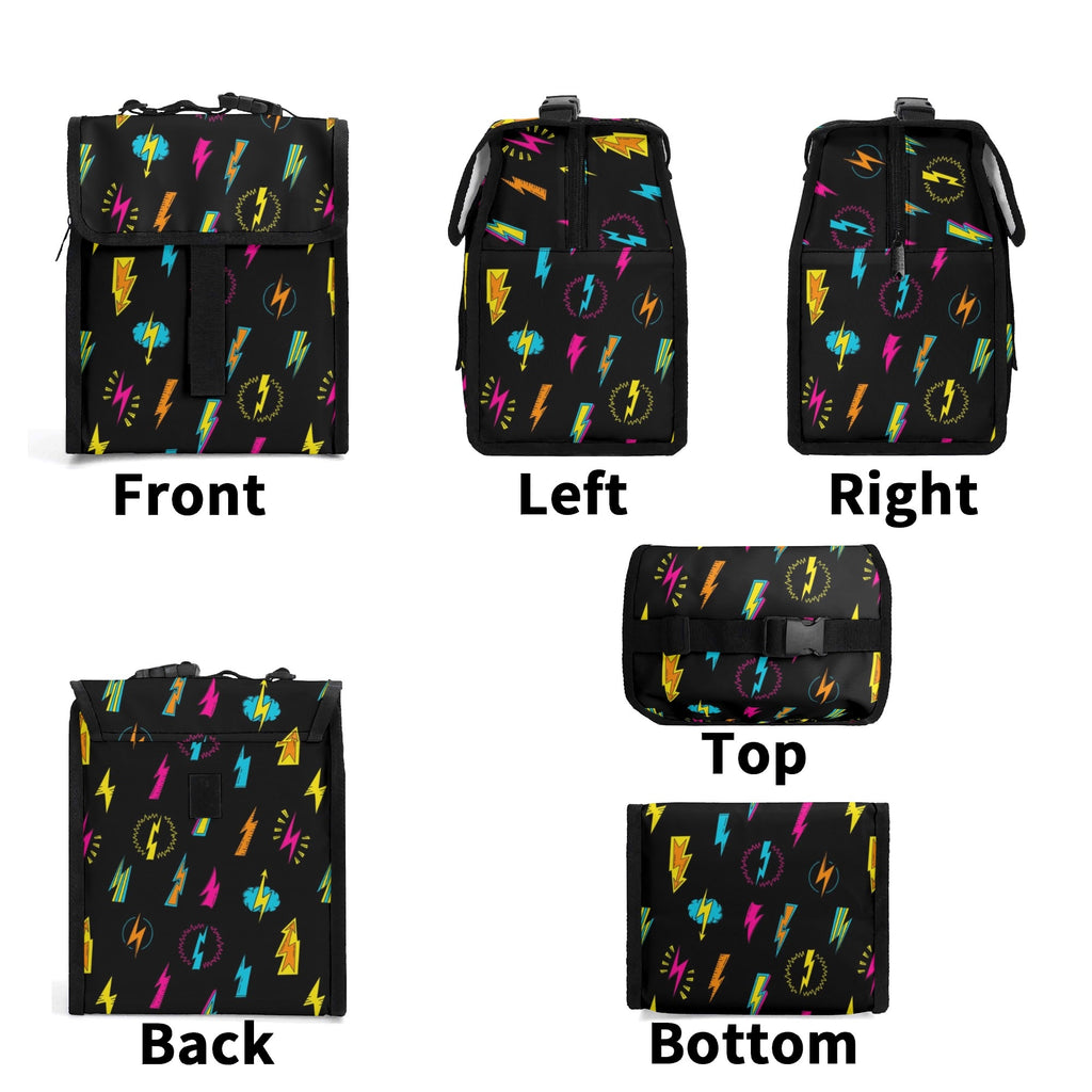 Fun Lightning Flip-top Lunch Bag comic Printed Offshore
