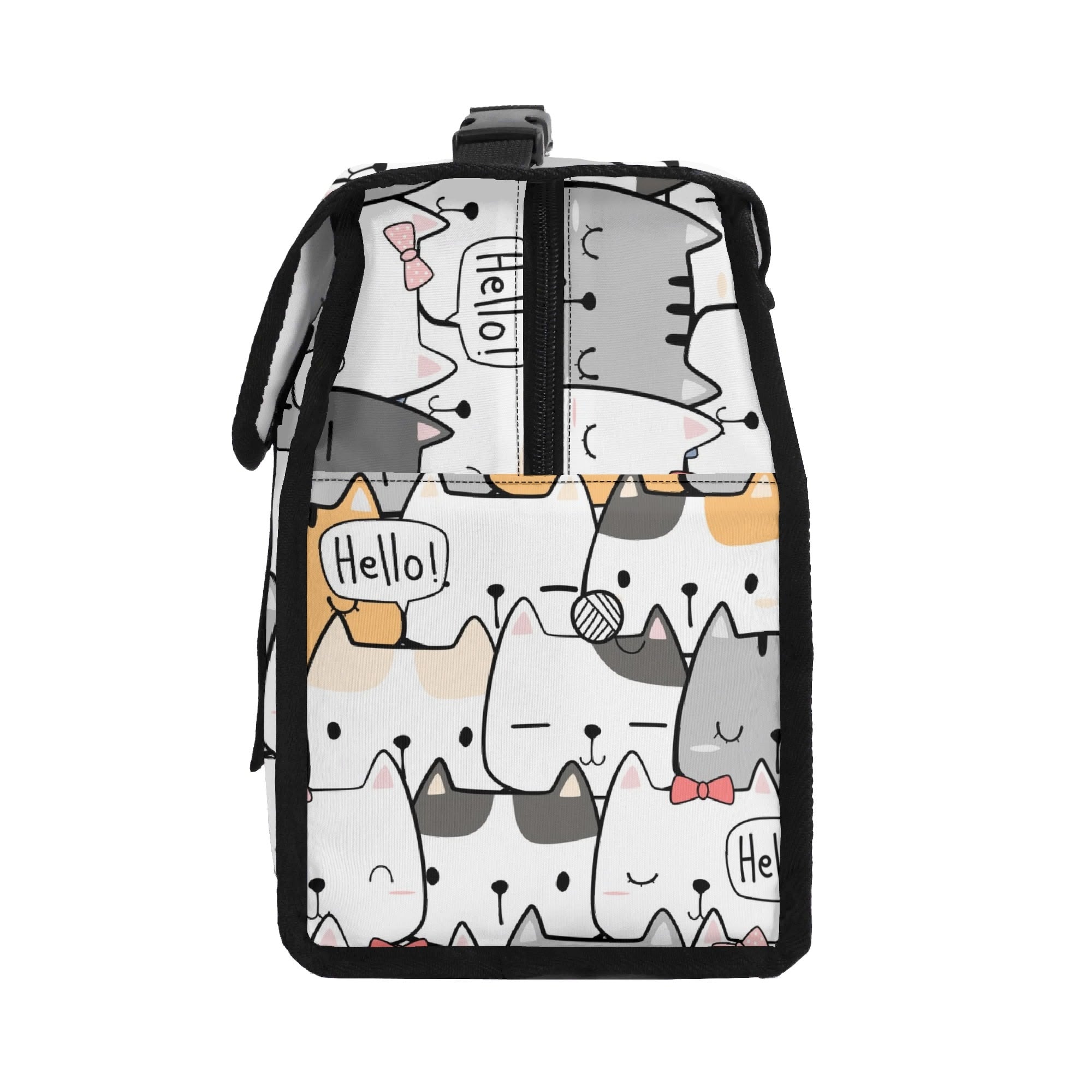 Cat Hello Flip-top Lunch Bag animal Printed Offshore