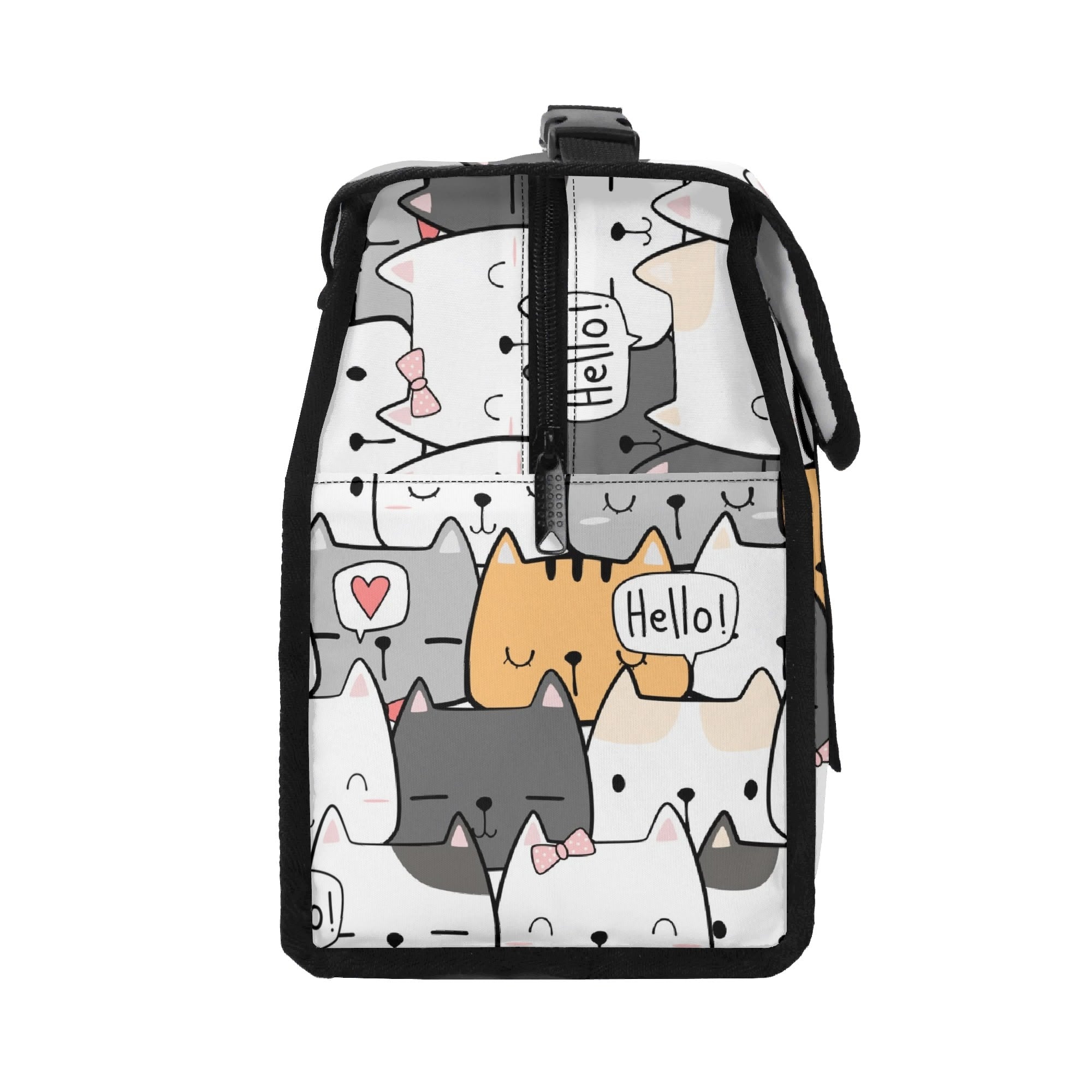 Cat Hello Flip-top Lunch Bag animal Printed Offshore