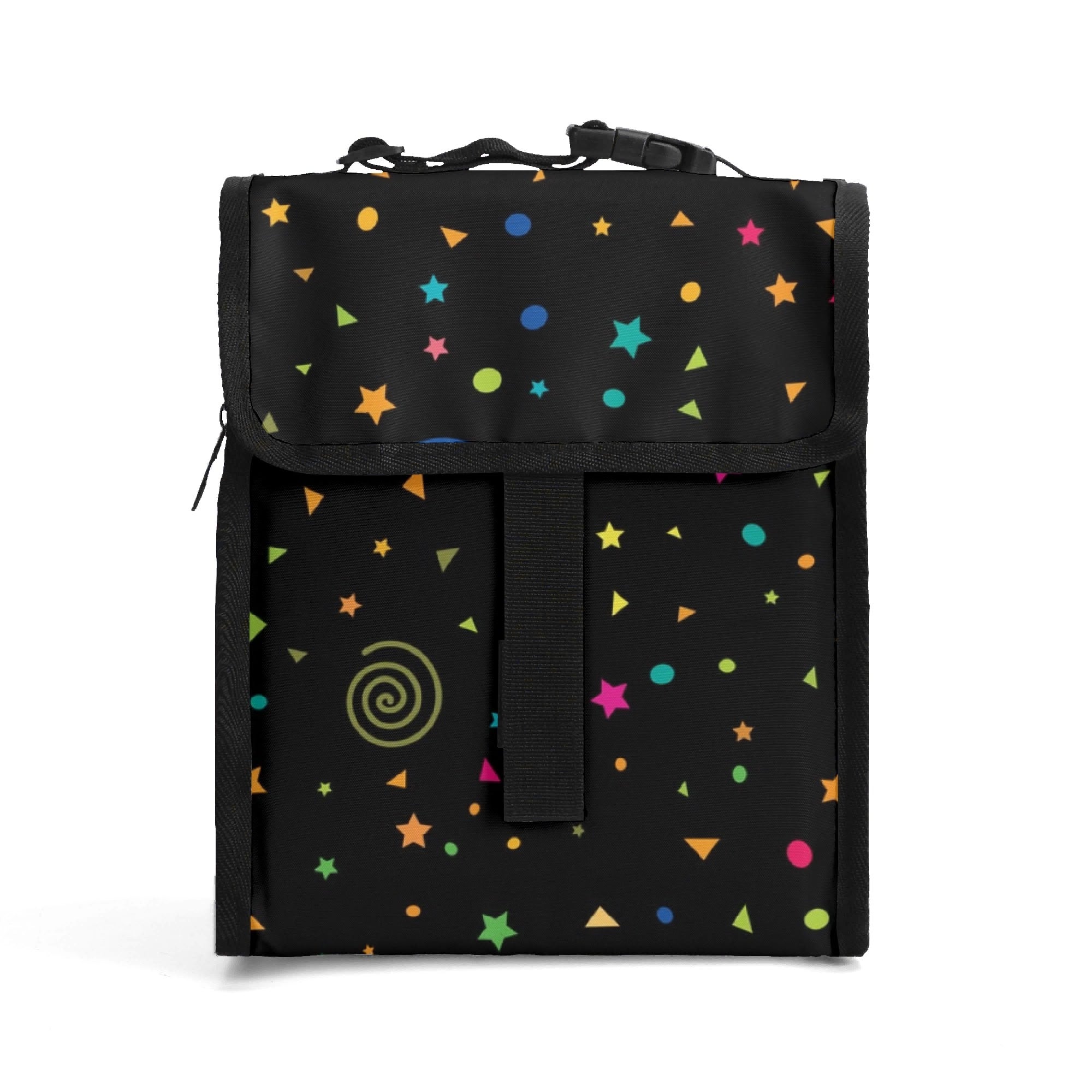 Stars And Swirls Flip-top Lunch Bag Default Title Printed Offshore
