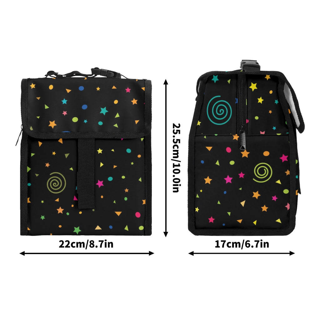 Stars And Swirls Flip-top Lunch Bag Printed Offshore