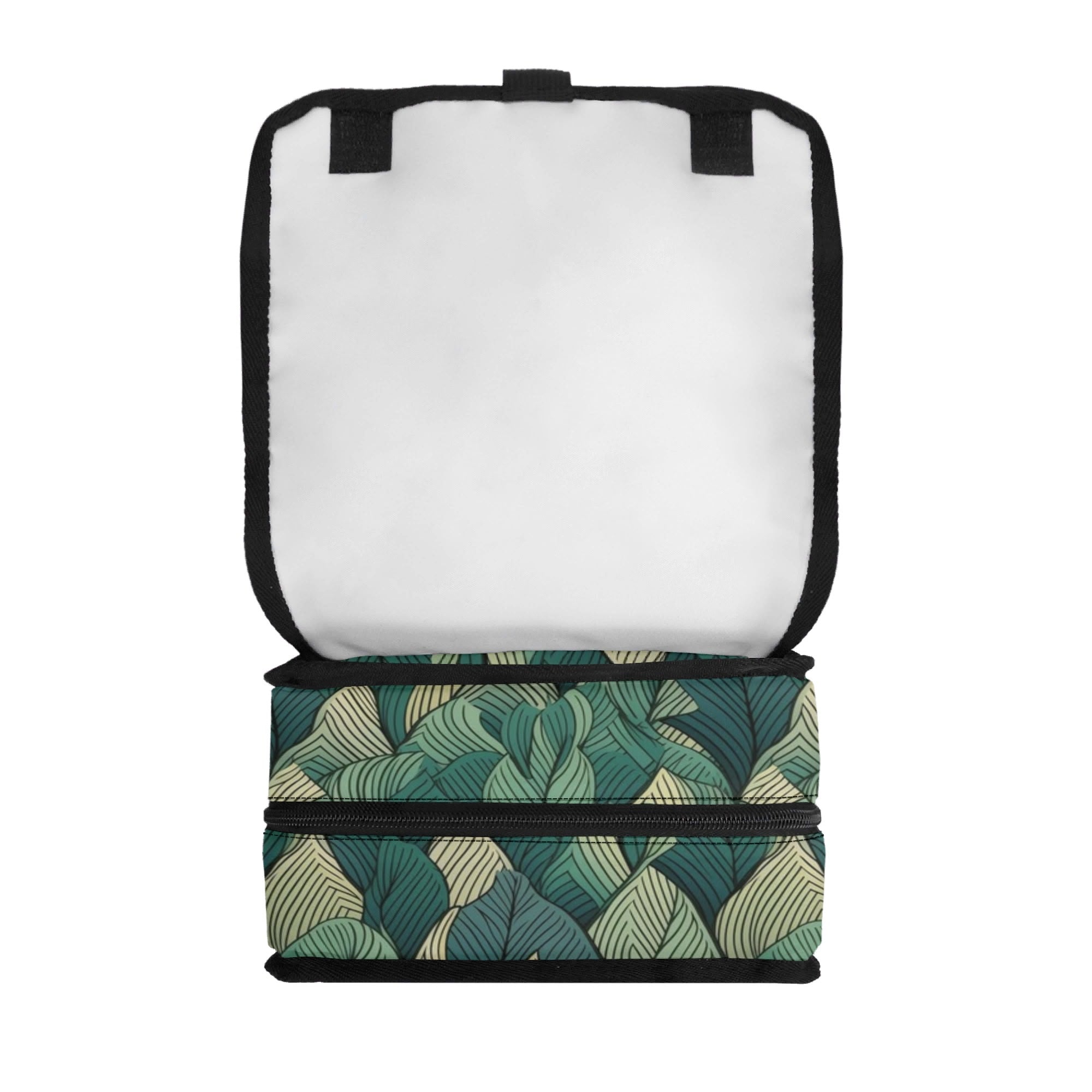 Leaf Pattern Flip-top Lunch Bag Plants Printed Offshore