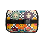 Happy Retro Flowers Flip-top Lunch Bag Flip Top Lunch Bag Printed Offshore Retro