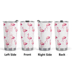 Personalised Flamingos Stainless Steel 20oz Travel Mug Personalised 20oz Travel Mug animal Printed Offshore