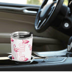 Personalised Flamingos Stainless Steel 20oz Travel Mug Personalised 20oz Travel Mug animal Printed Offshore
