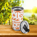 Personalised Orange Surf Stainless Steel 20oz Travel Mug Personalised 20oz Travel Mug Printed Offshore Surf