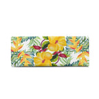 Tropical Flowers On White Luxury PU Leather Handbag Luxury PU Leather Handbag Plants Printed Offshore