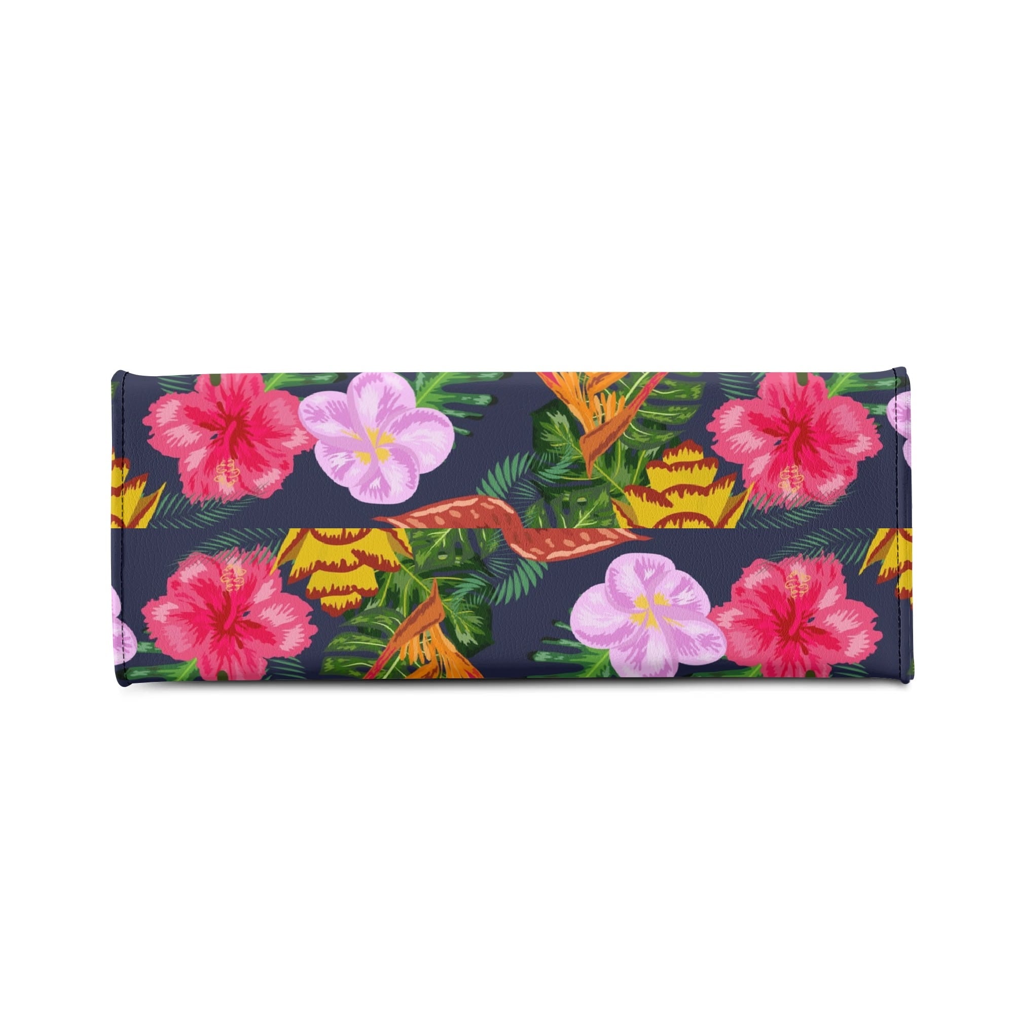 Tropical Floral Luxury PU Leather Handbag Luxury PU Leather Handbag Plants Printed Offshore