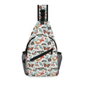 Pretty Moths And Butterflies Chest Crossbody Bag with Adjustable Strap Default Title Chest Crossbody Bag animal Printed Offshore