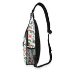 Pretty Moths And Butterflies Chest Crossbody Bag with Adjustable Strap Chest Crossbody Bag animal Printed Offshore