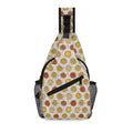 Round Pizzas On White - Chest Crossbody Bag with Adjustable Strap Default Title Chest Crossbody Bag Food Printed Offshore