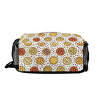Round Pizzas On White - Chest Crossbody Bag with Adjustable Strap Chest Crossbody Bag Food Printed Offshore