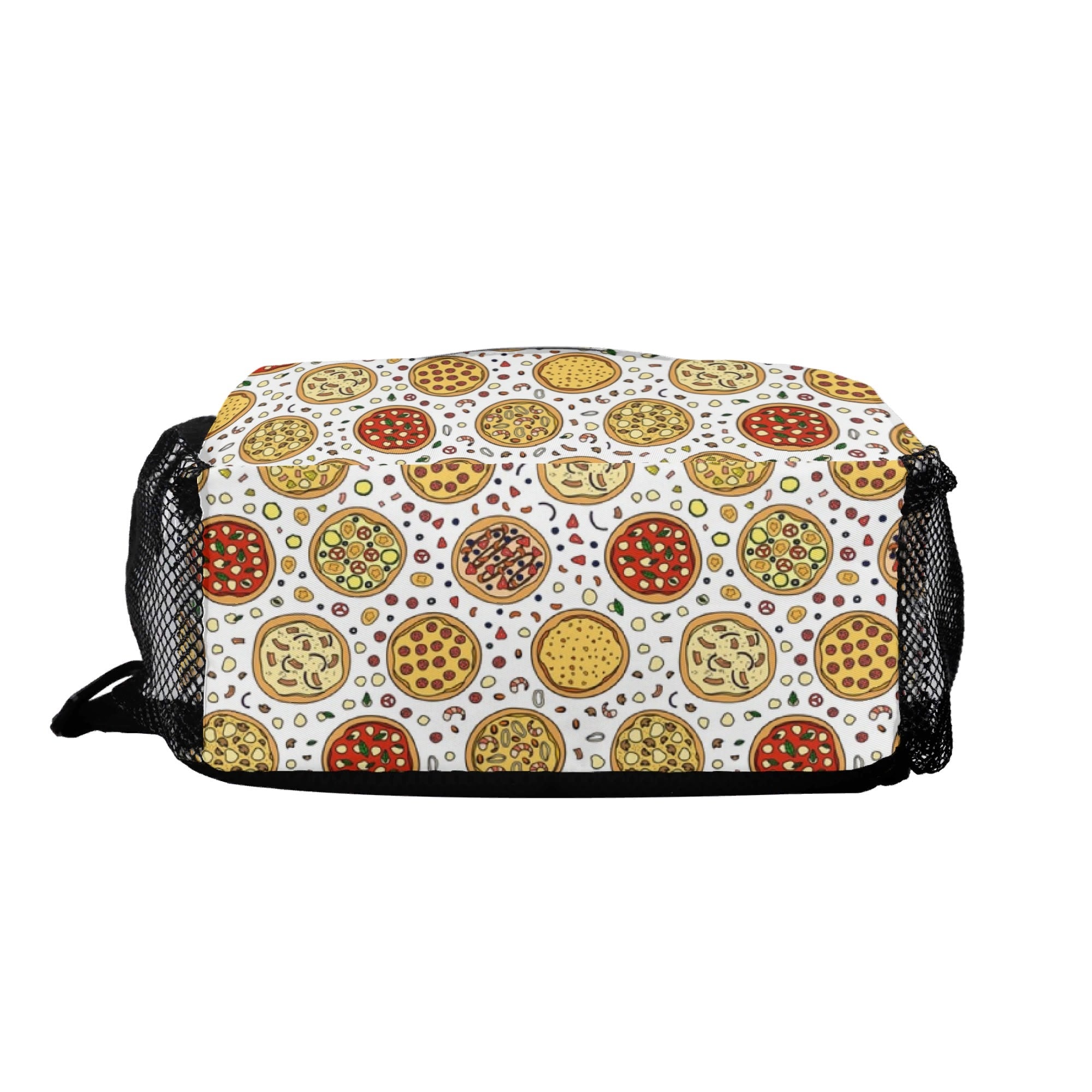 Round Pizzas On White - Chest Crossbody Bag with Adjustable Strap Chest Crossbody Bag Food Printed Offshore