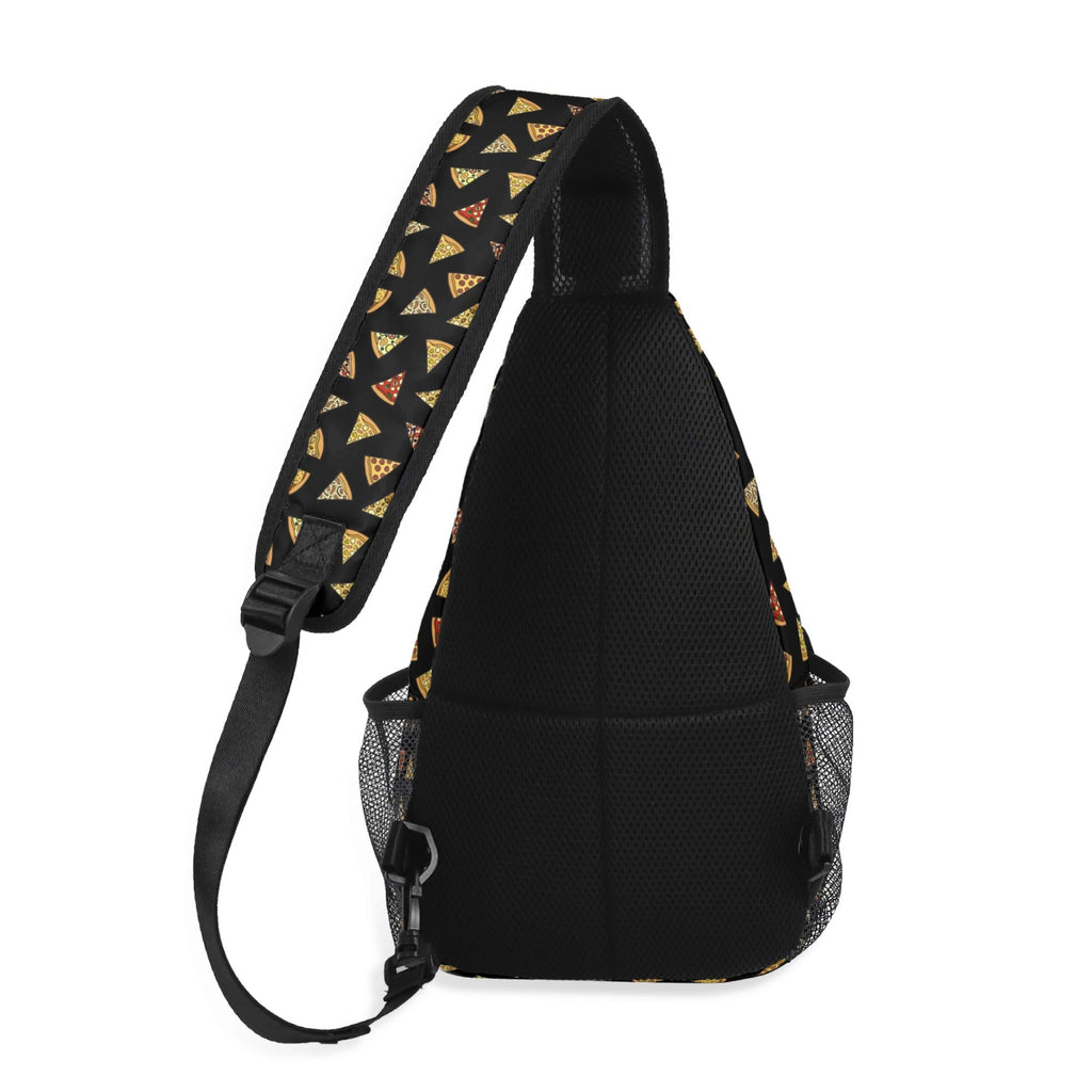 Pizza Slices Chest Crossbody Bag with Adjustable Strap Chest Crossbody Bag Food Printed Offshore