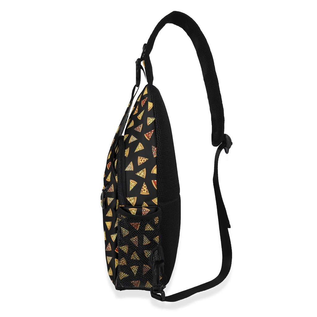 Pizza Slices Chest Crossbody Bag with Adjustable Strap Chest Crossbody Bag Food Printed Offshore