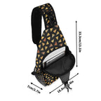 Pizza Slices Chest Crossbody Bag with Adjustable Strap Chest Crossbody Bag Food Printed Offshore