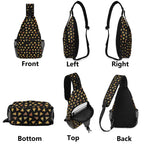 Pizza Slices Chest Crossbody Bag with Adjustable Strap Chest Crossbody Bag Food Printed Offshore