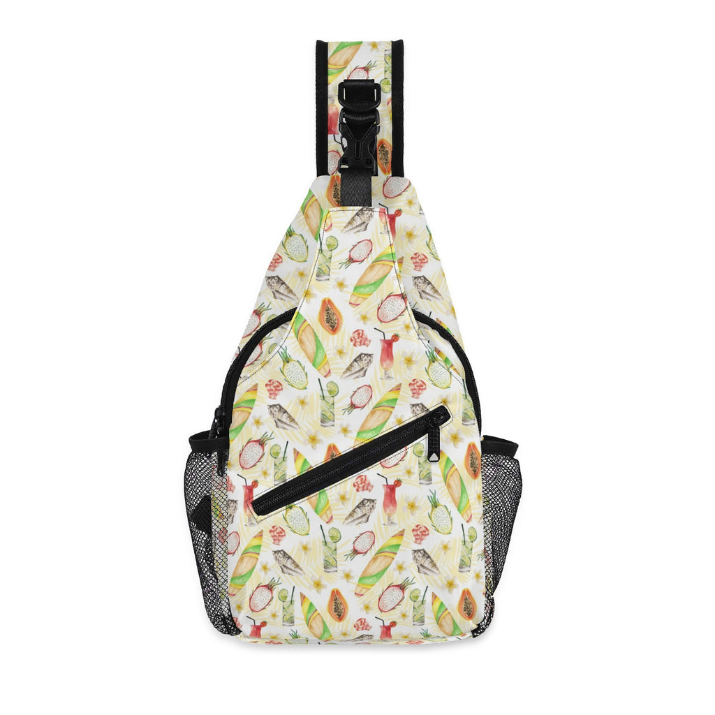 Tropical Surf Chest Crossbody Bag with Adjustable Strap Default Title Chest Crossbody Bag Printed Offshore Surf