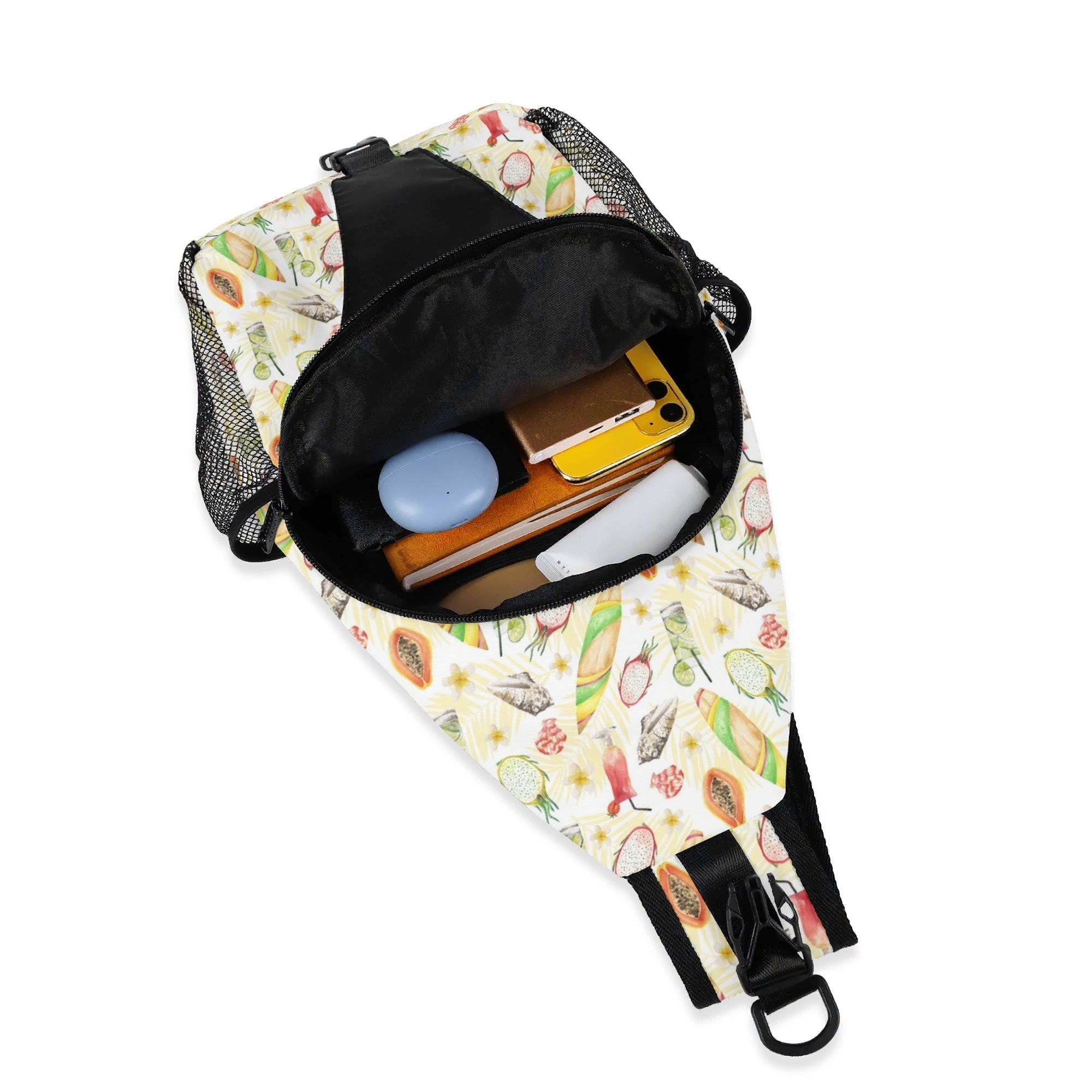 Tropical Surf - Chest Crossbody Bag with Adjustable Strap Chest Crossbody Bag Printed Offshore Surf