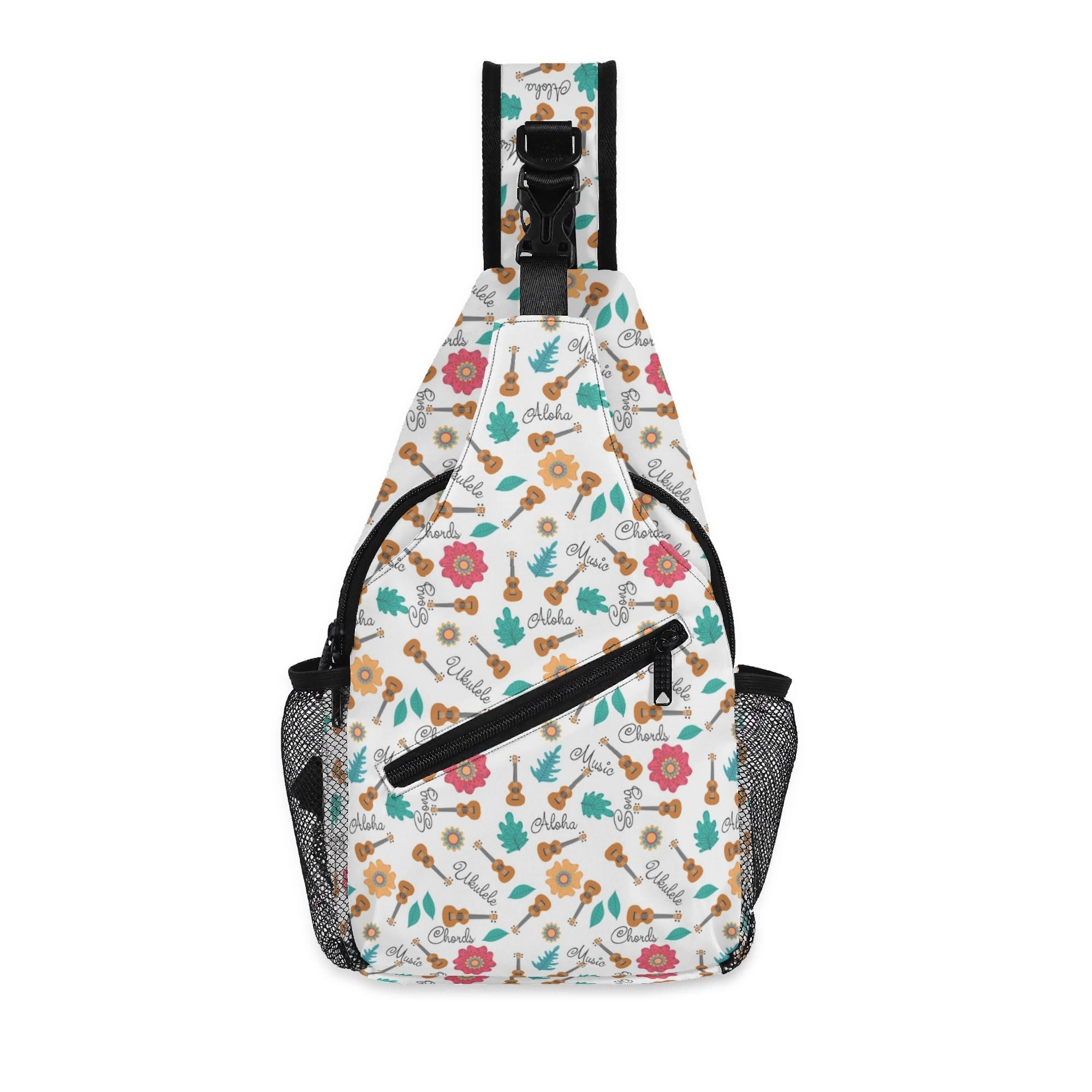 Ukulele - Chest Crossbody Bag with Adjustable Strap Default Title Chest Crossbody Bag Music Printed Offshore
