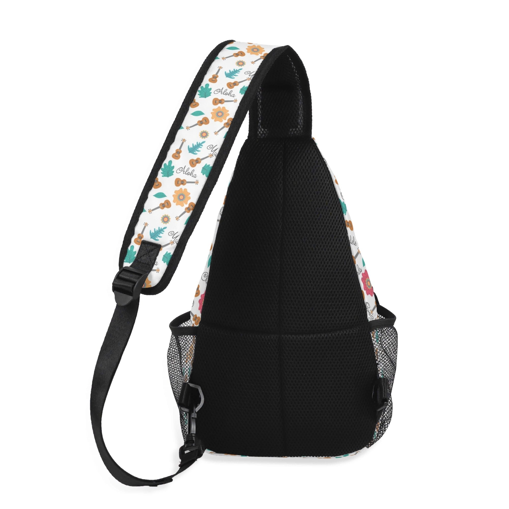 Ukulele - Chest Crossbody Bag with Adjustable Strap Chest Crossbody Bag Music Printed Offshore