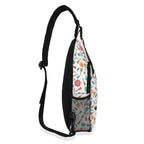 Ukulele - Chest Crossbody Bag with Adjustable Strap Chest Crossbody Bag Music Printed Offshore