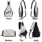 Ukulele - Chest Crossbody Bag with Adjustable Strap Chest Crossbody Bag Music Printed Offshore