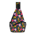 Tropical Floral Chest Crossbody Bag with Adjustable Strap Default Title Chest Crossbody Bag Plants Printed Offshore