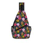 Tropical Floral Chest Crossbody Bag with Adjustable Strap Default Title Chest Crossbody Bag Plants Printed Offshore