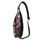 Tropical Floral Chest Crossbody Bag with Adjustable Strap Chest Crossbody Bag Plants Printed Offshore
