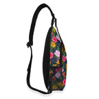 Tropical Floral Chest Crossbody Bag with Adjustable Strap Chest Crossbody Bag Plants Printed Offshore