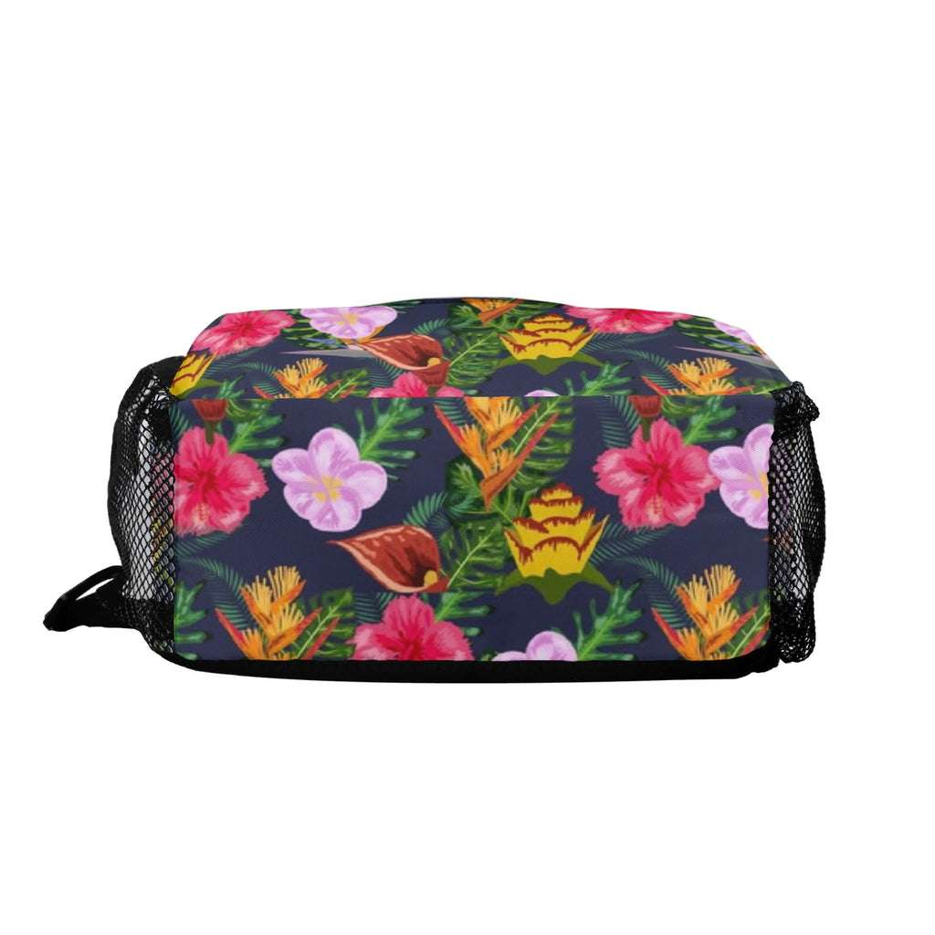 Tropical Floral Chest Crossbody Bag with Adjustable Strap Chest Crossbody Bag Plants Printed Offshore