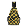 Painted Sunflower - Chest Crossbody Bag with Adjustable Strap Default Title Chest Crossbody Bag Plants Printed Offshore