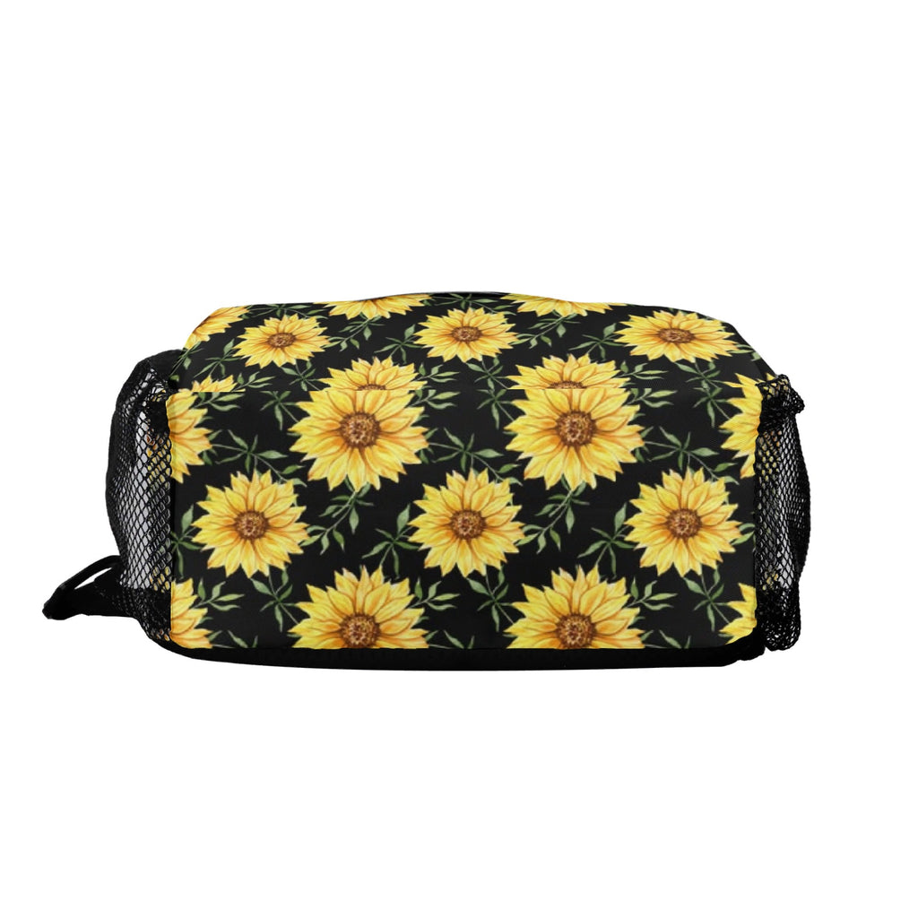 Painted Sunflower - Chest Crossbody Bag with Adjustable Strap Chest Crossbody Bag Plants Printed Offshore