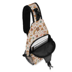 Peace And Love Chest Crossbody Bag with Adjustable Strap Chest Crossbody Bag Printed Offshore Retro
