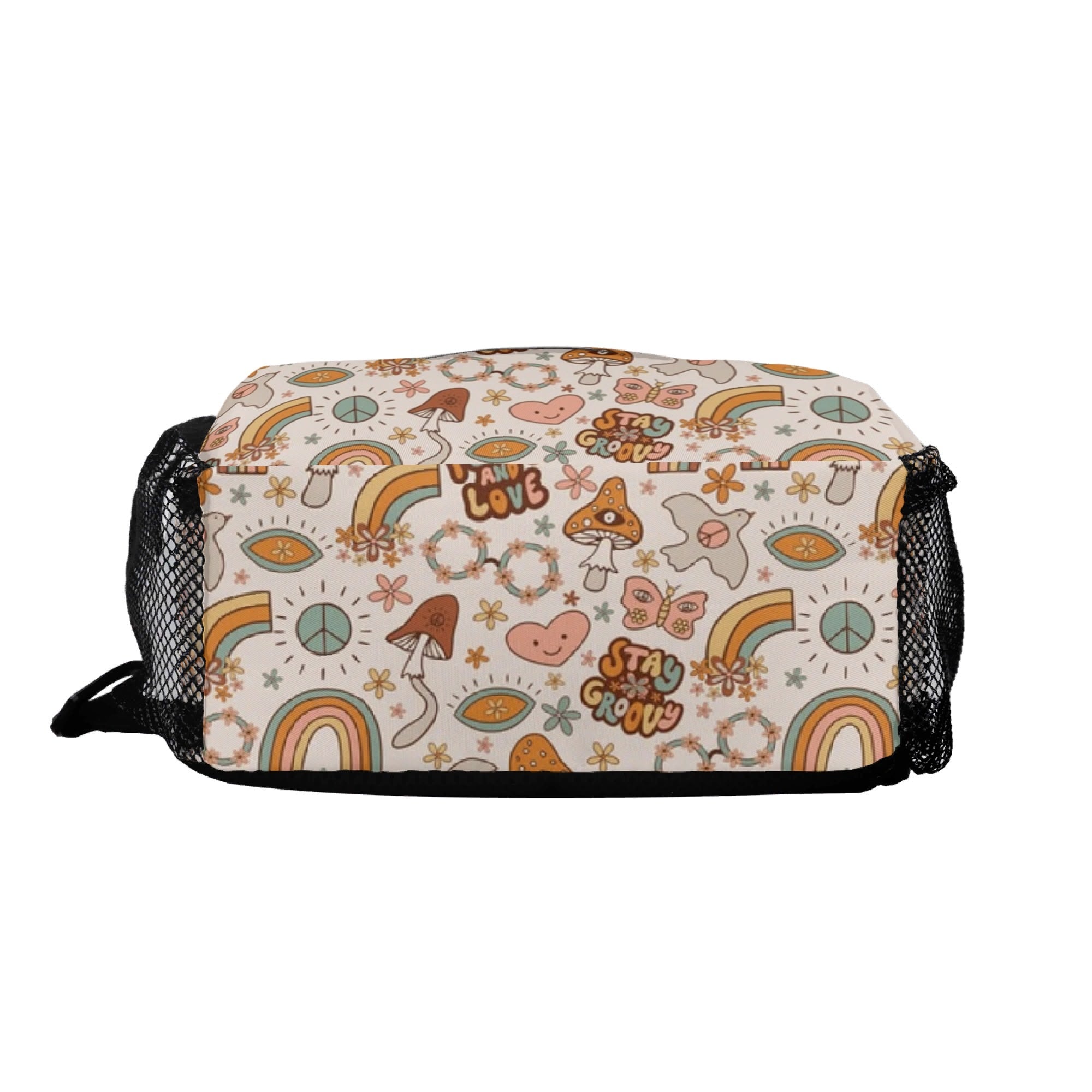 Peace And Love Chest Crossbody Bag with Adjustable Strap Chest Crossbody Bag Printed Offshore Retro