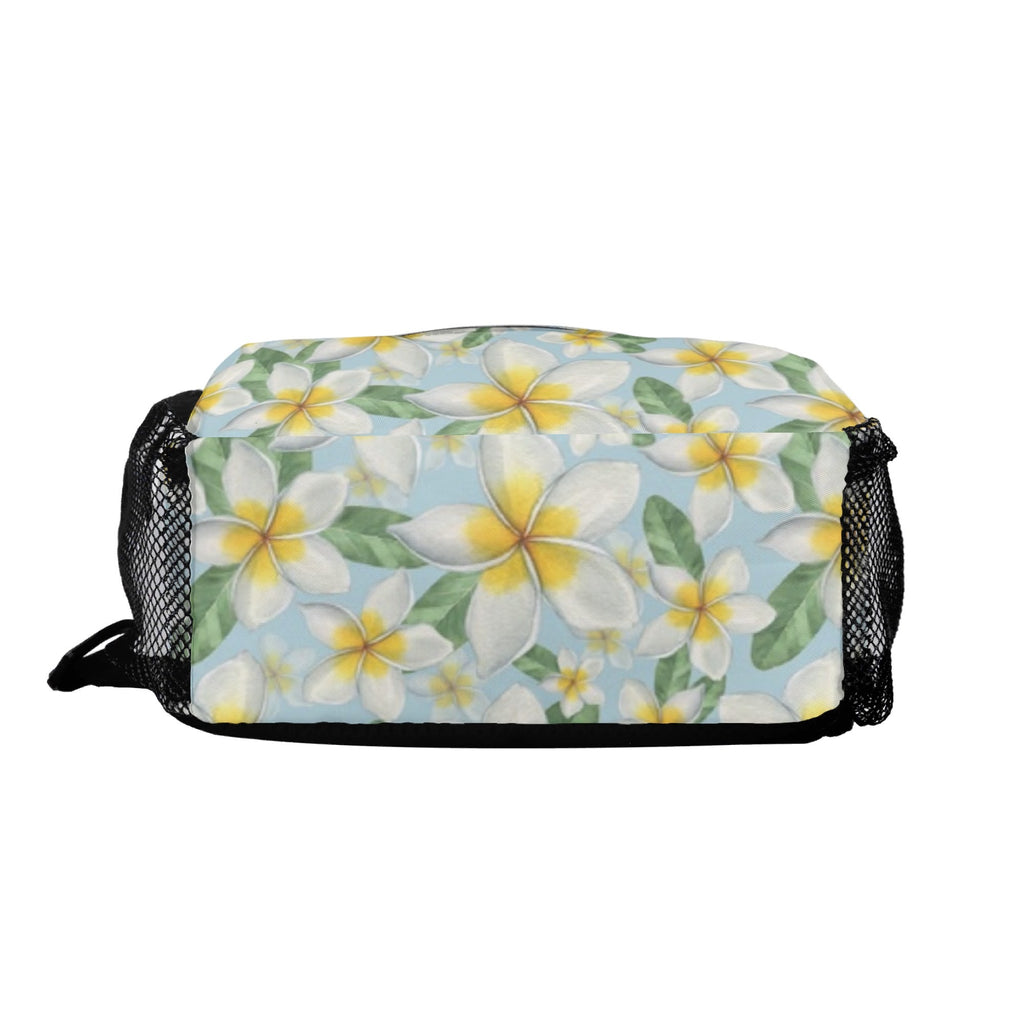Delicate Frangipani Chest Crossbody Bag with Adjustable Strap Chest Crossbody Bag Plants Printed Offshore